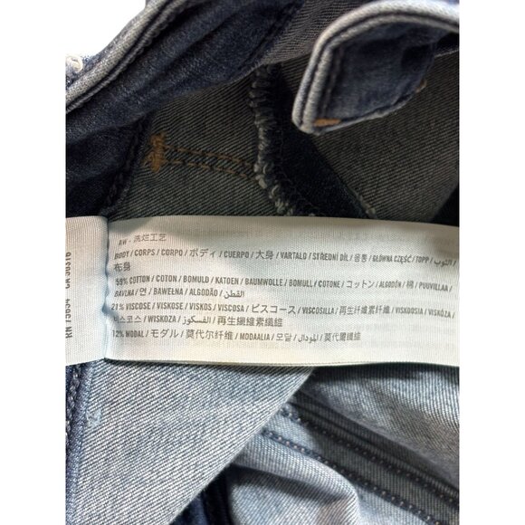 Hollister Womens Ultra High-Rise Jean Legging W33 L28 Blue Denim Distressed - Picture 4 of 9